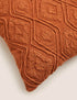 Pure Cotton Geometric Textured Cushion